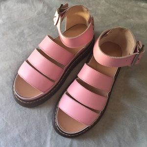 Pink sandals